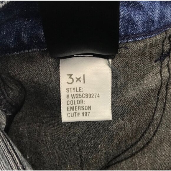 3x1 Frayed Cropped Distressed Jeans - Size 24 - Picture 5 of 6